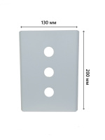 Кронштейн для крепления видеокамеры на столб, 200 х130, белый