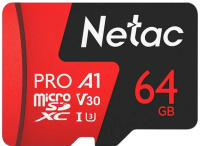 Карта памяти  microSDXC 64GB Netac NT02P500PRO-064G-R P500 Extreme Pro + adapter