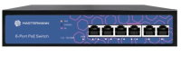 Коммутатор POE неуправляемый Mastermann MMP-6FE-P (4 порта)