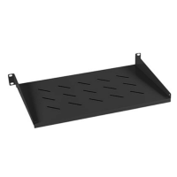 Полка консольная 19" 1U глубина 250мм, нагрузка до 20кг, черная