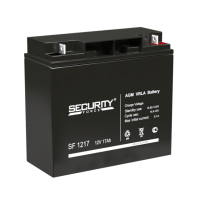 АКБ-17 Аккумулятор 12V 17Ah; 167х181х76мм; 5,97 кг(2шт\кор) SECURITY